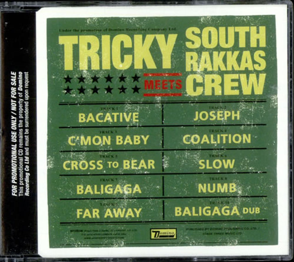 Tricky Tricky Meets South Rakkas Crew UK Promo CD album (CDLP) WIGCD230P