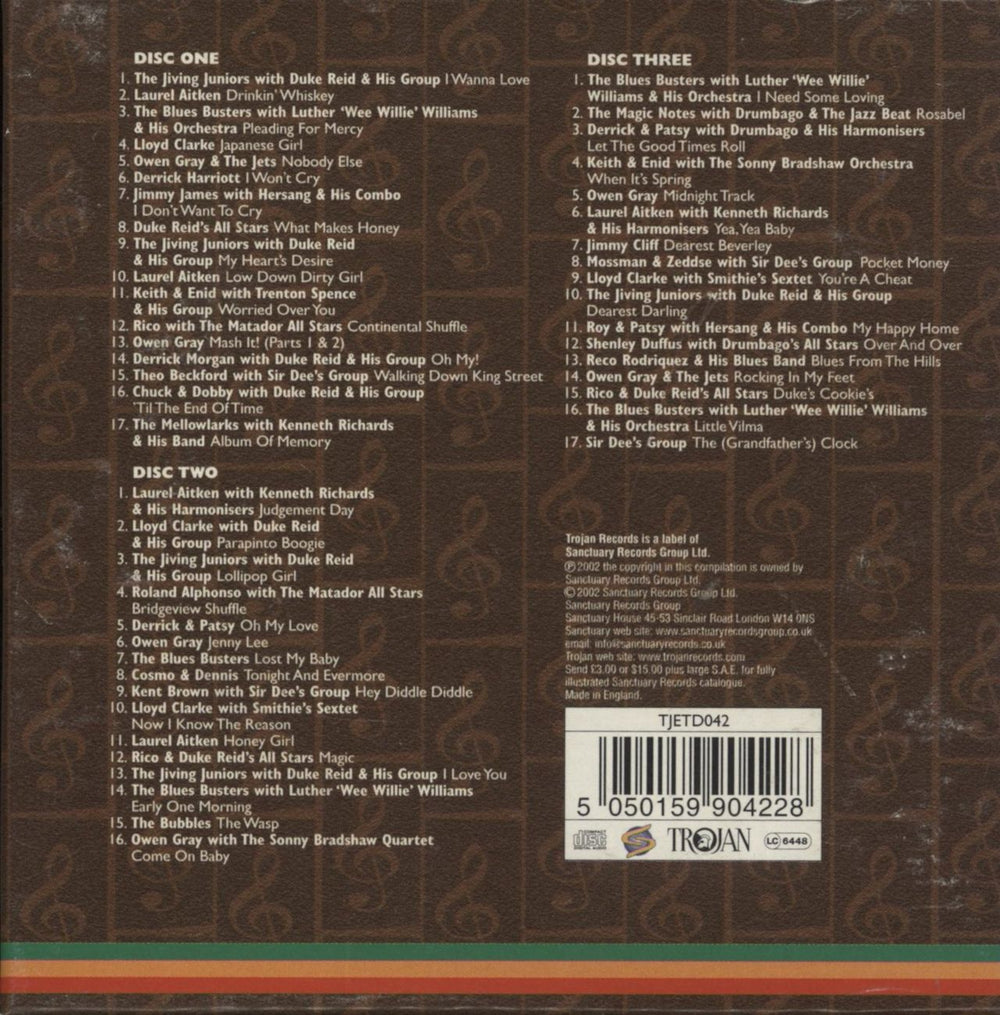 Trojan Records Trojan Jamaican R&B Box Set UK CD Album Box Set 5050159904228