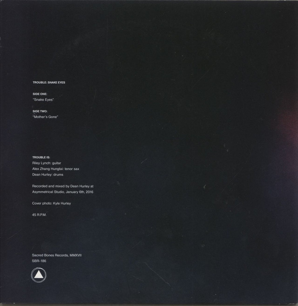 Trouble [TV] Snake Eyes US 7" vinyl single (7 inch record / 45)