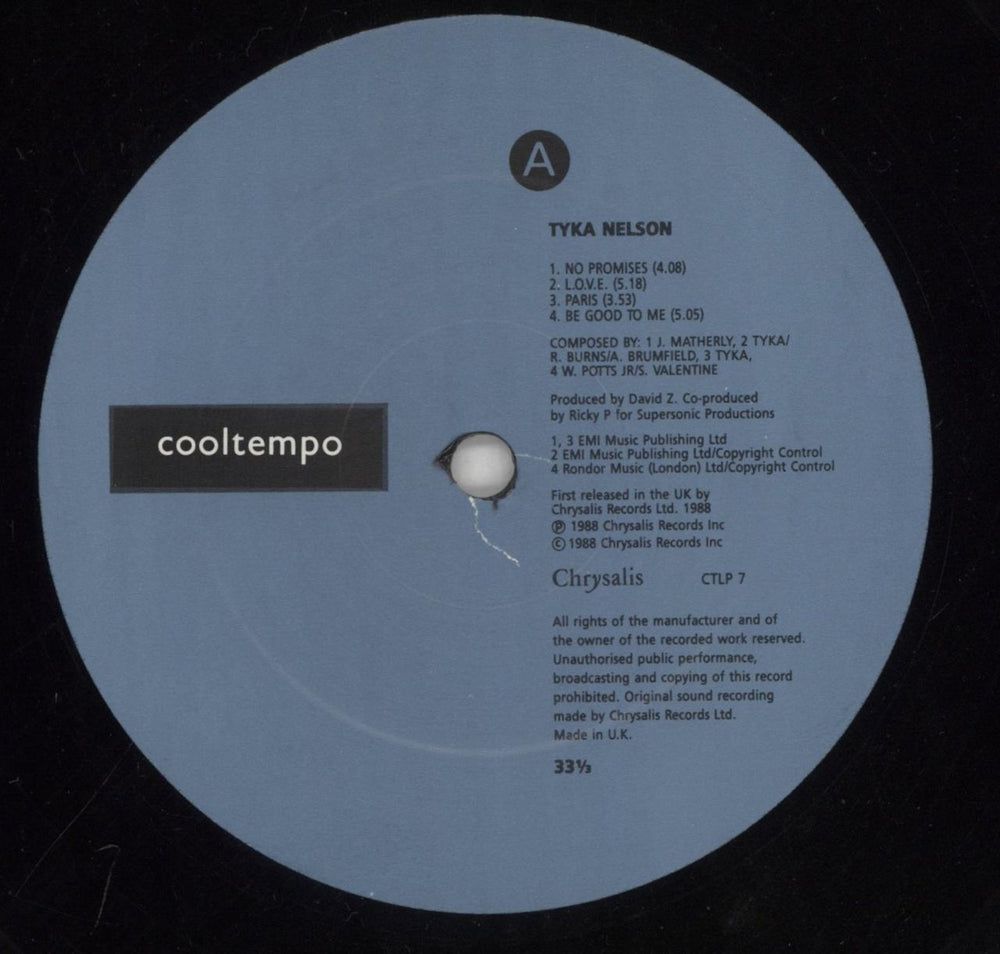 Tyka Nelson Royal Blue UK vinyl LP album (LP record) TKNLPRO499611