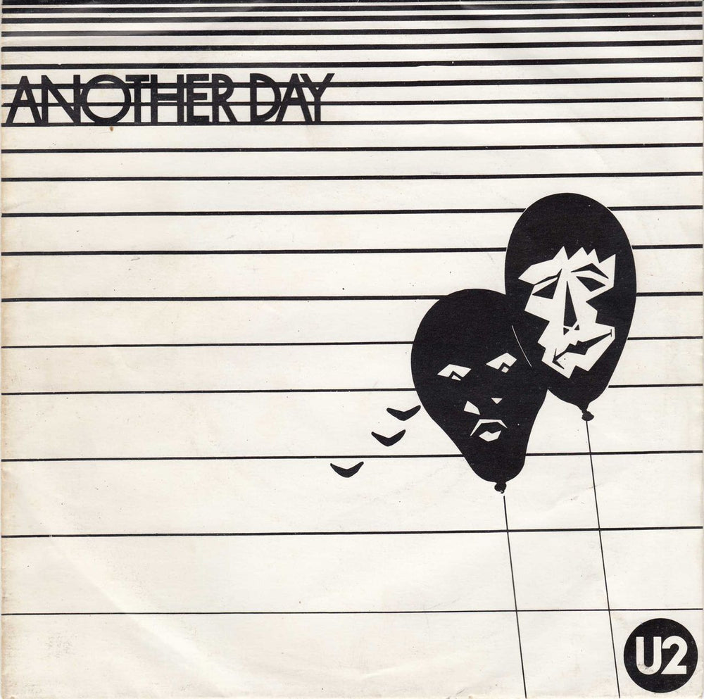U2 Another Day - Yellow Vinyl Irish 7" vinyl single (7 inch record / 45) CBS8306