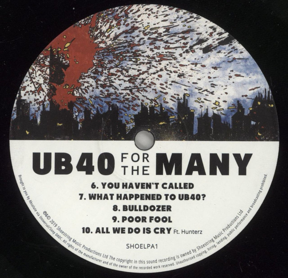 UB40 For The Many UK vinyl LP album (LP record) UB4LPFO875284