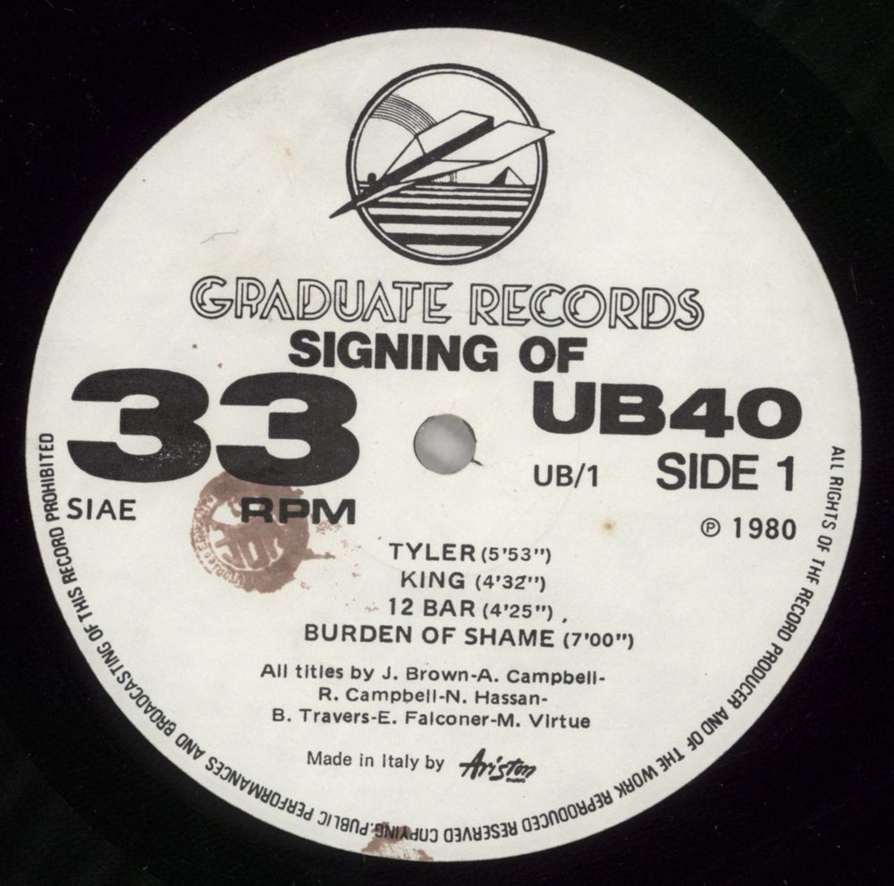 UB40 Signing Off + Bonus 12" - UB40 Form Sleeve Italian 2-LP vinyl record set (Double LP Album) UB42LSI553177