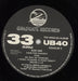 UB40 The Singles Album UK vinyl LP album (LP record) UB4LPTH762746