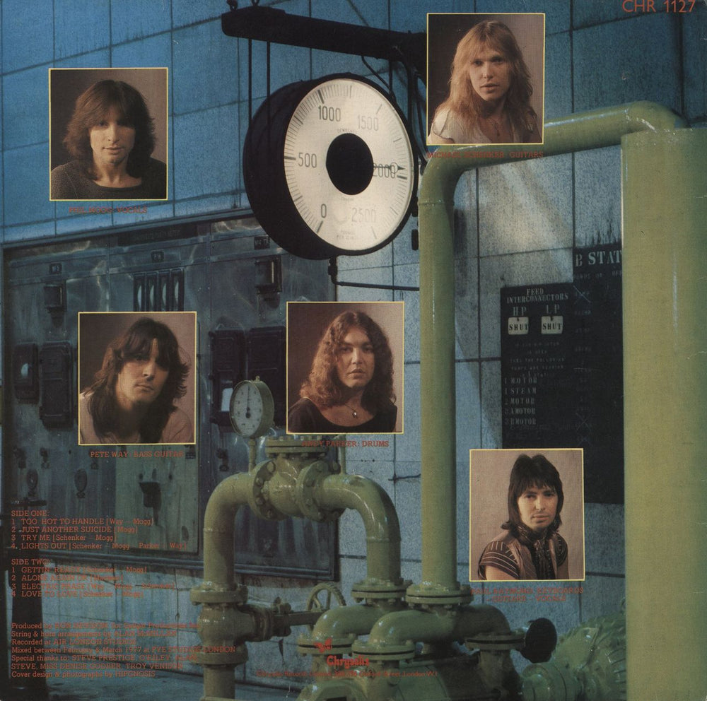 UFO Lights Out - Blue Label UK vinyl LP album (LP record)