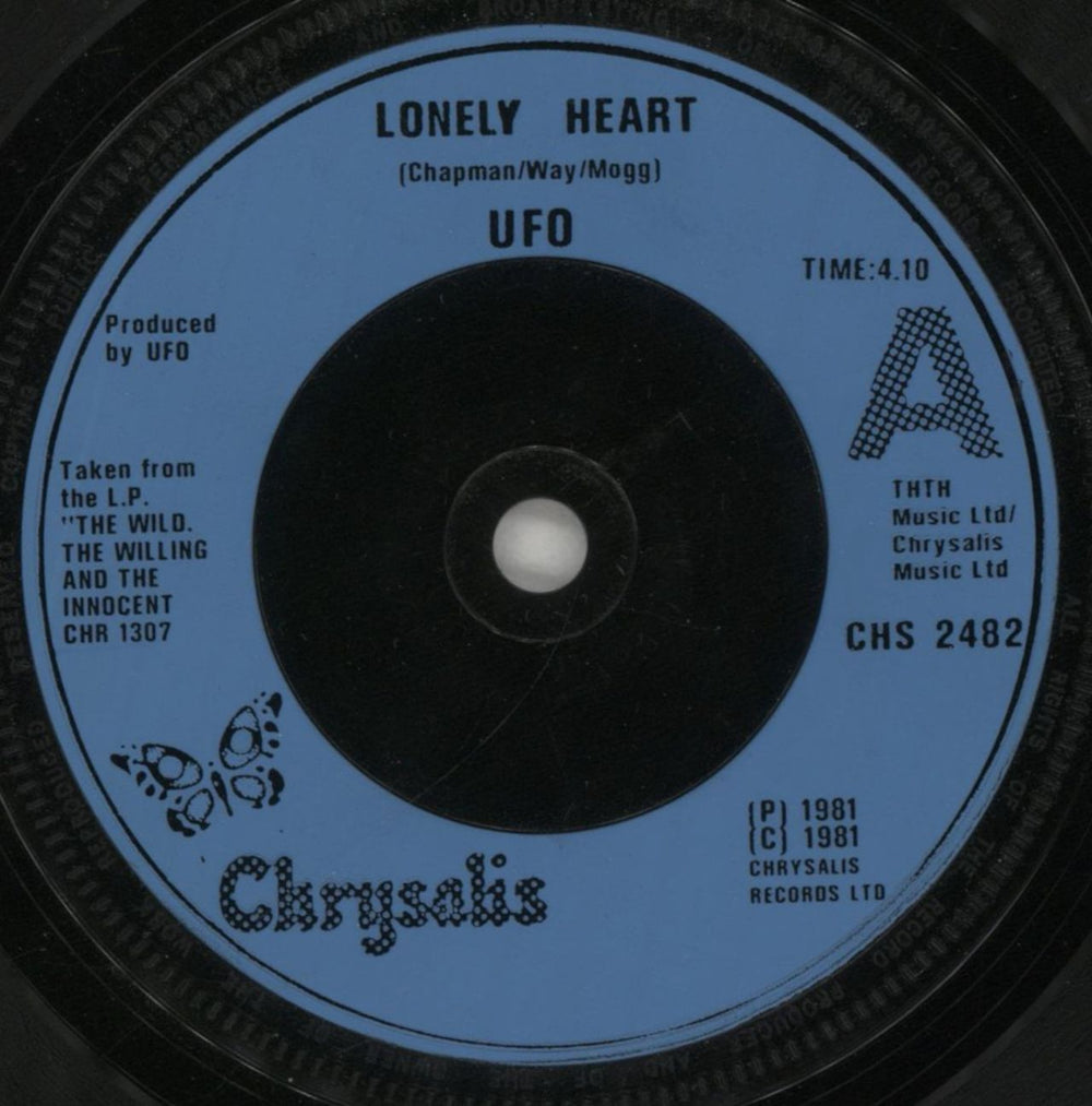 UFO Lonely Heart UK 7" vinyl single (7 inch record / 45) UFO07LO521513