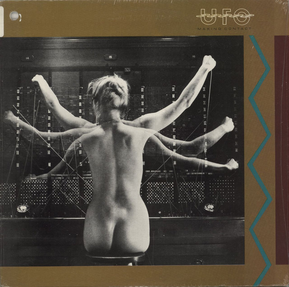 UFO Making Contact - shrink US vinyl LP album (LP record) FV41402