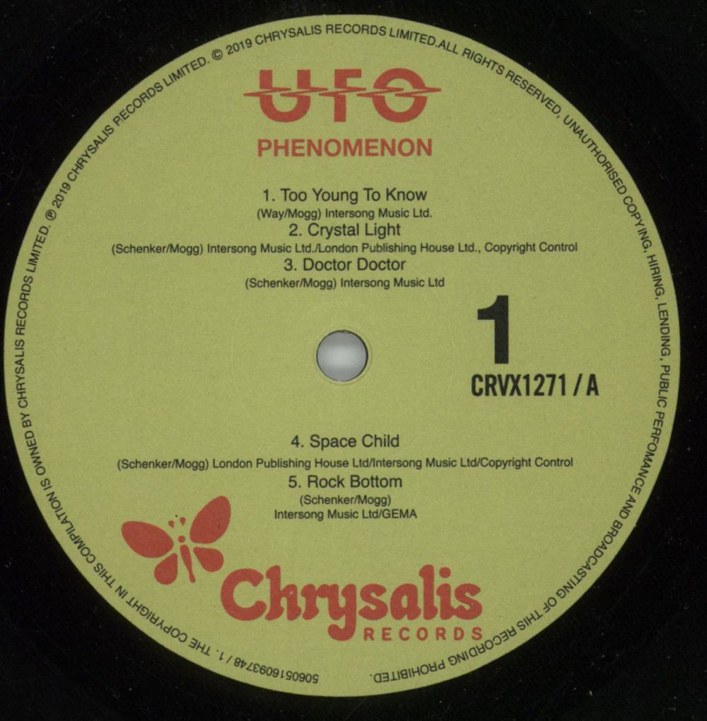 UFO Phenomenon UK vinyl LP album (LP record) UFOLPPH873762