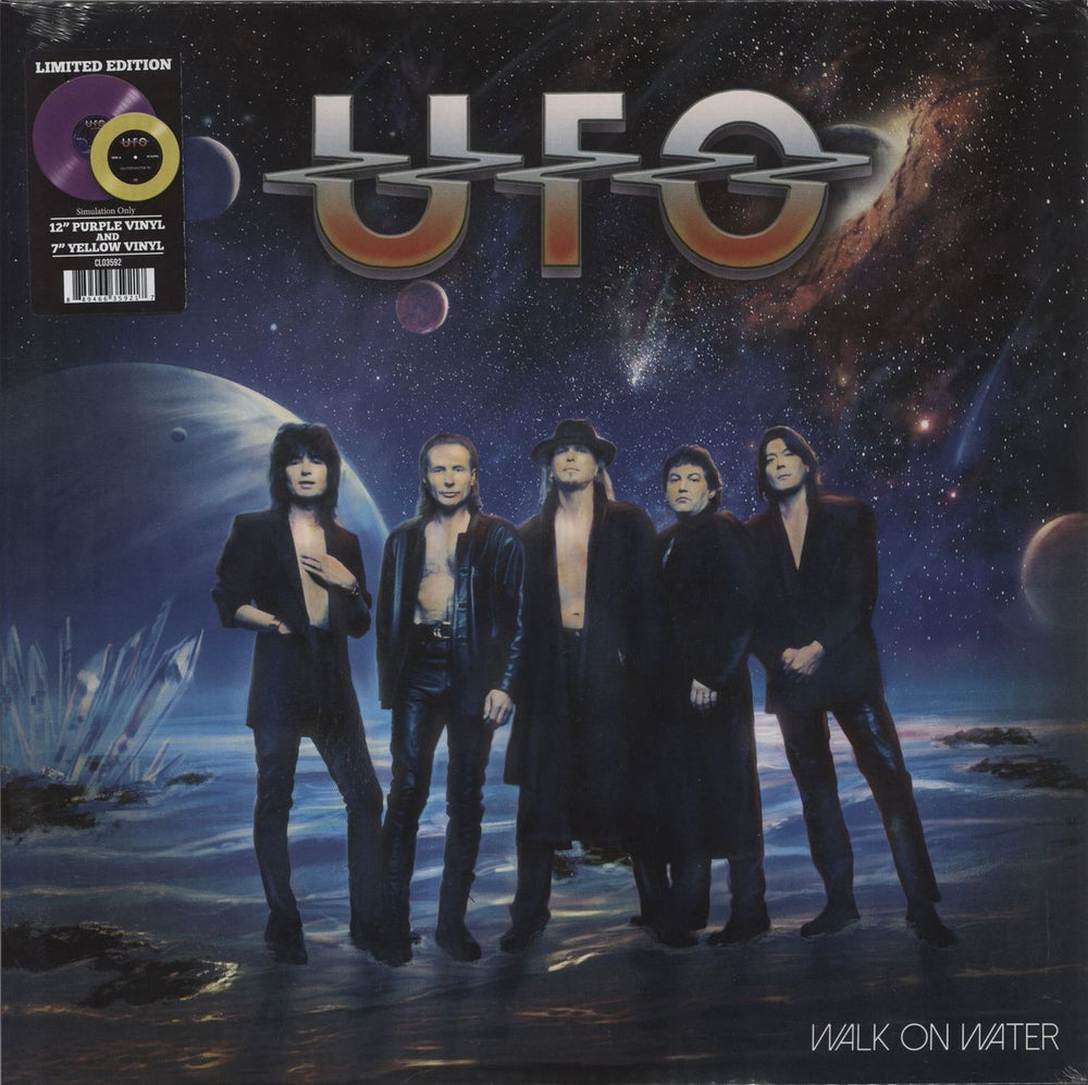 UFO Walk On Water - Purple Vinyl + 7" - Yellow Vinyl - Sealed US vinyl LP album (LP record) CLO3592