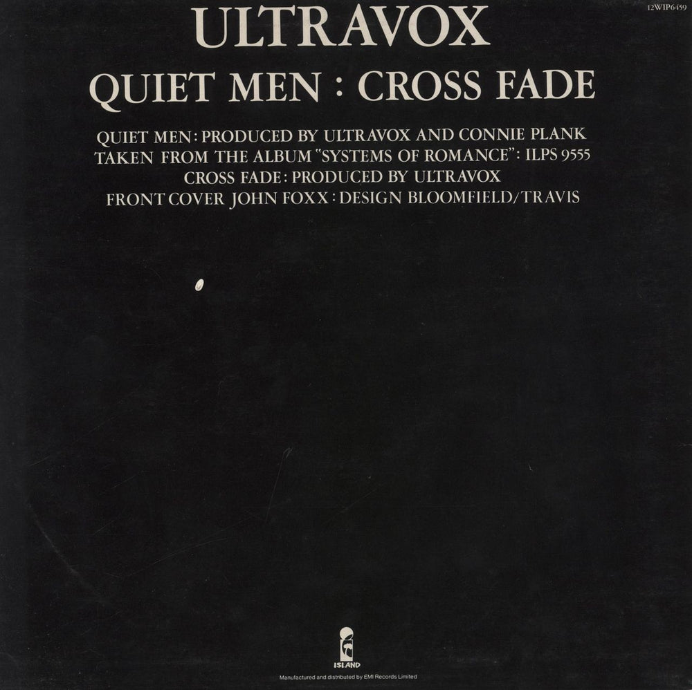 Ultravox Quiet Men - White Vinyl - EX UK 12" vinyl single (12 inch record / Maxi-single)