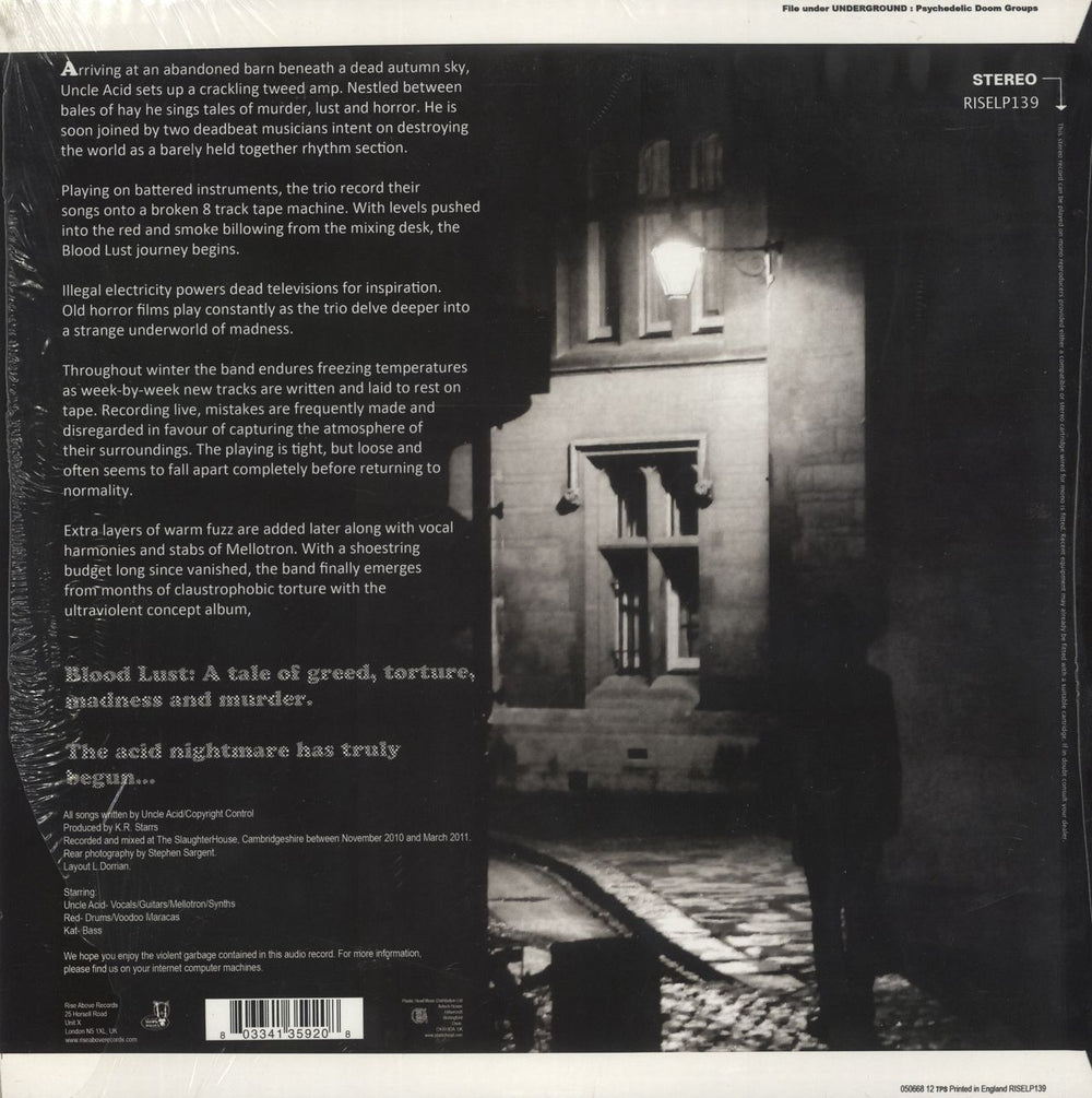 Uncle Acid & The Deadbeats Blood Lust - Clear/Purple Split Vinyl UK vinyl LP album (LP record) '2011