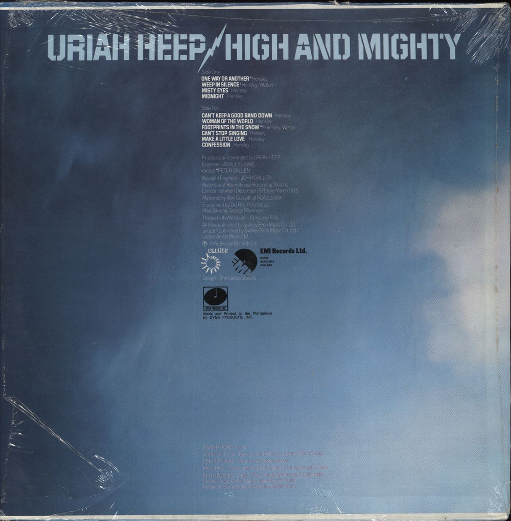 Uriah Heep High And Mighty - Open Shrink UK vinyl LP album (LP record)