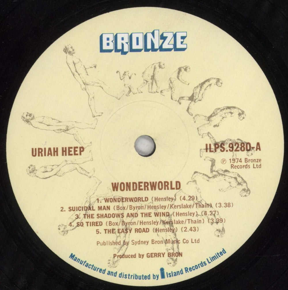 Uriah Heep Wonderworld - EX UK vinyl LP album (LP record) URILPWO559858