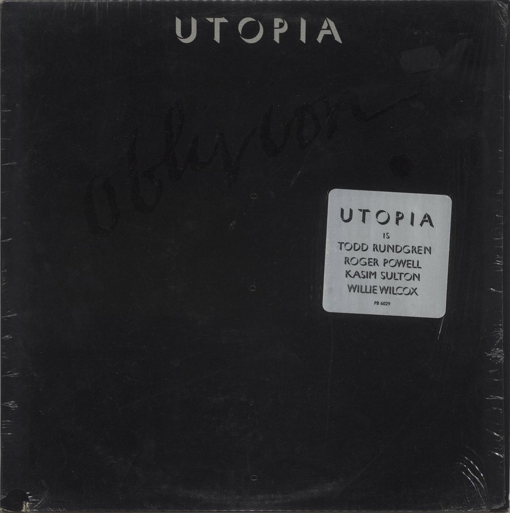 Utopia (US) Oblivion - Hype Stickered Shrink US vinyl LP album (LP record) PB6029