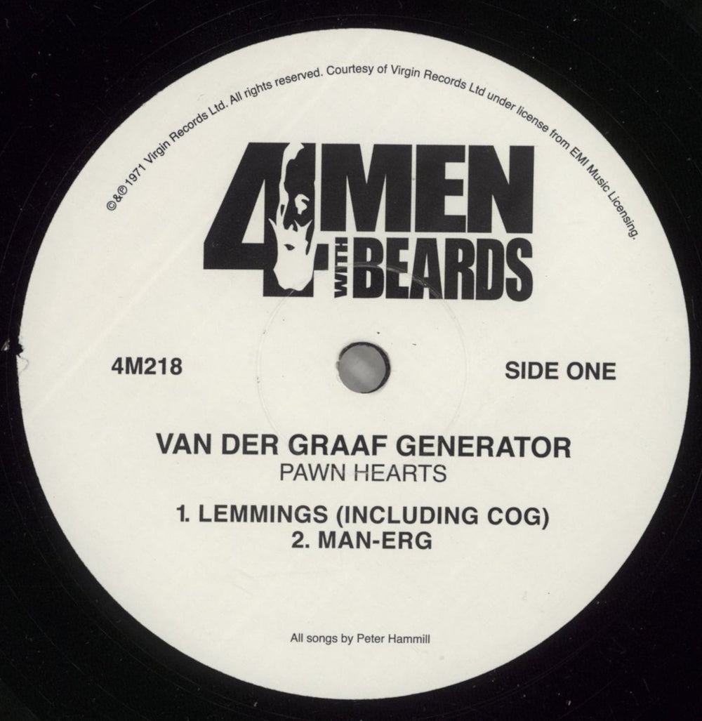 Van Der Graaf Generator Pawn Hearts US vinyl LP album (LP record) VDGLPPA871630