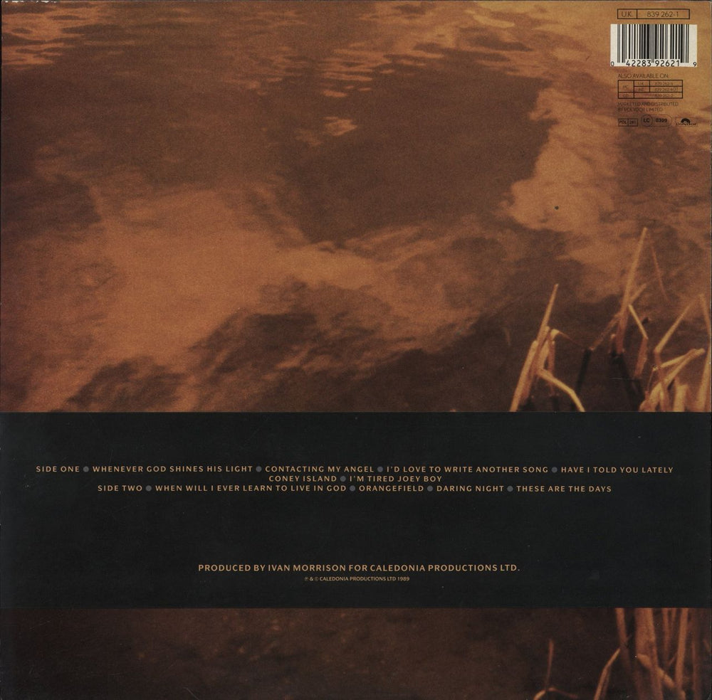 Van Morrison Avalon Sunset - VG German vinyl LP album (LP record) 042283926219