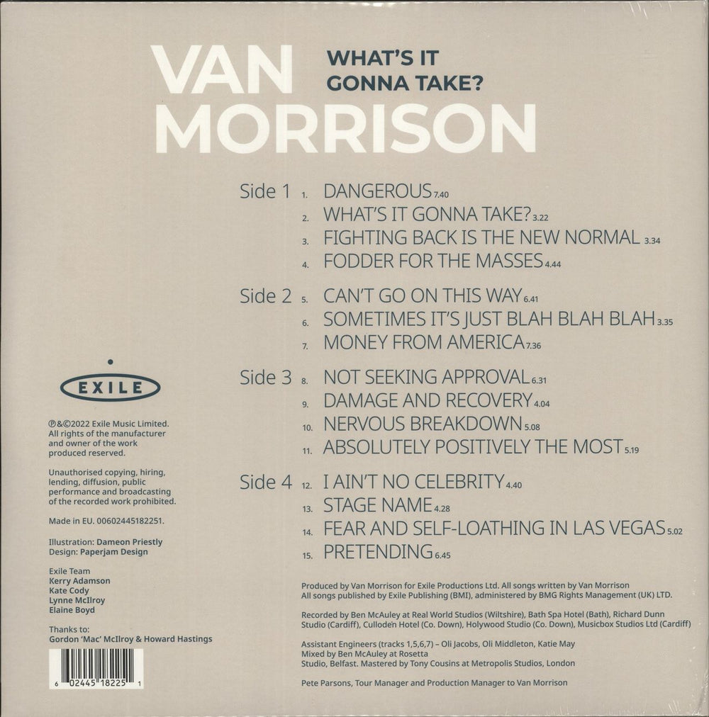 Van Morrison What's It Gonna Take? - Sealed + Signed Print UK 2-LP vinyl record set (Double LP Album) 602445182299
