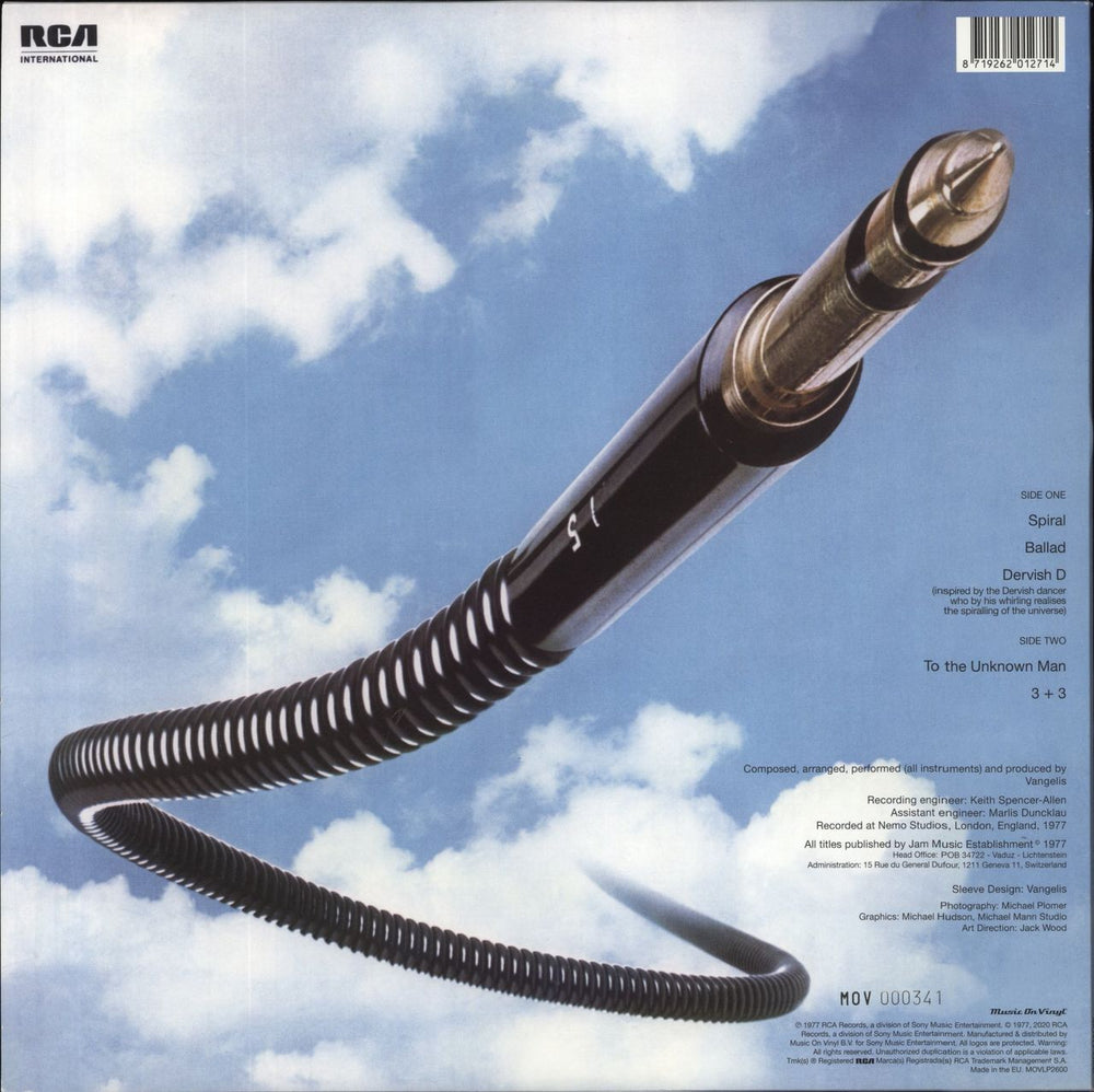 Vangelis Spiral - Gold Marbled Vinyl UK vinyl LP album (LP record) 8719262012714