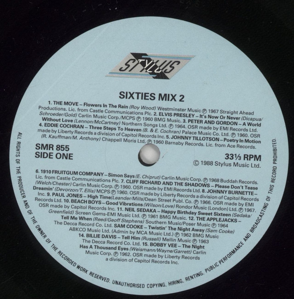 Various-60s & 70s Sixties Mix 2 UK 2-LP vinyl record set (Double LP Album) SVA2LSI519943