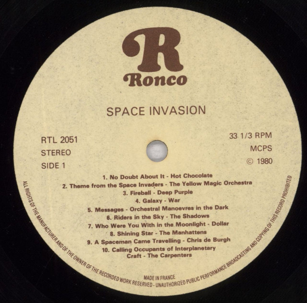 Various-60s & 70s Space Invasion - Shrink UK vinyl LP album (LP record) SVALPSP833217