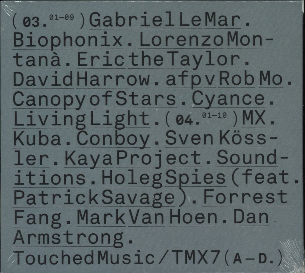 Various-Ambient & Electronica Touched By Silence (#2). -->Sequences 01-04 //// - Sealed UK 4-CD album set