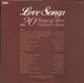 Various Artists Love Songs UK vinyl LP album (LP record)