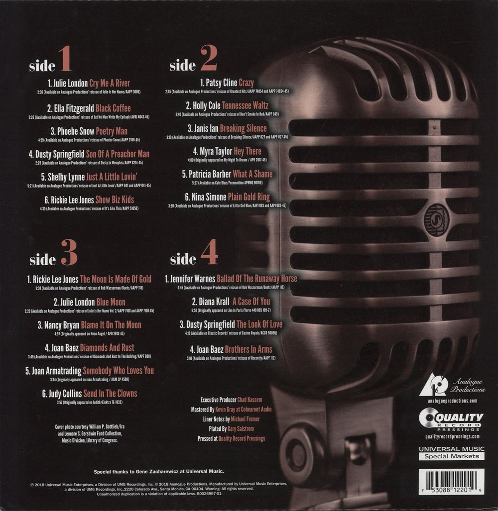 Various Artists The Wonderful Sounds Of Female Vocals - 200gm Vinyl US 2-LP vinyl record set (Double LP Album) 753088122019'2018