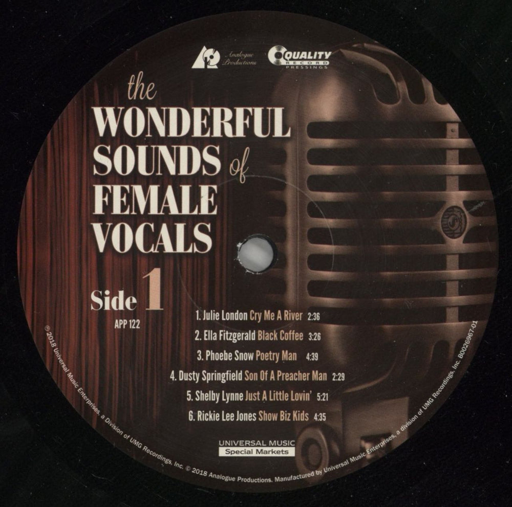 Various Artists The Wonderful Sounds Of Female Vocals - 200gm Vinyl US 2-LP vinyl record set (Double LP Album) VAR2LTH866894