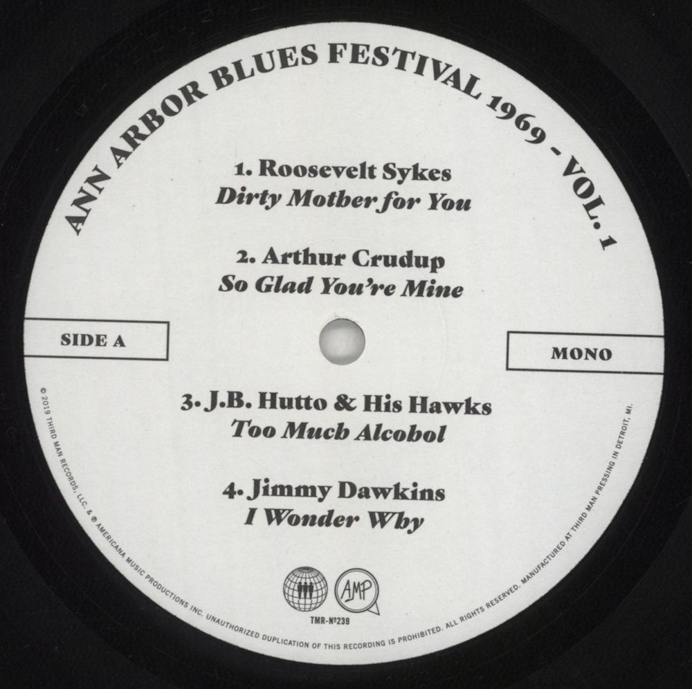 Various-Blues & Gospel Ann Arbor Blues Festival 1969 Vol. 1 - 180g UK 2-LP vinyl record set (Double LP Album) V-B2LAN849933