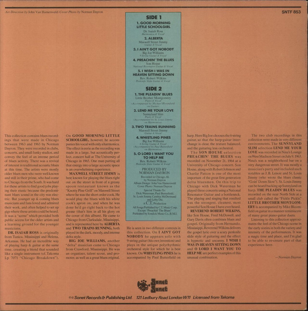 Various-Blues & Gospel Rare Blues: The Takoma Blues Series UK vinyl LP album (LP record)