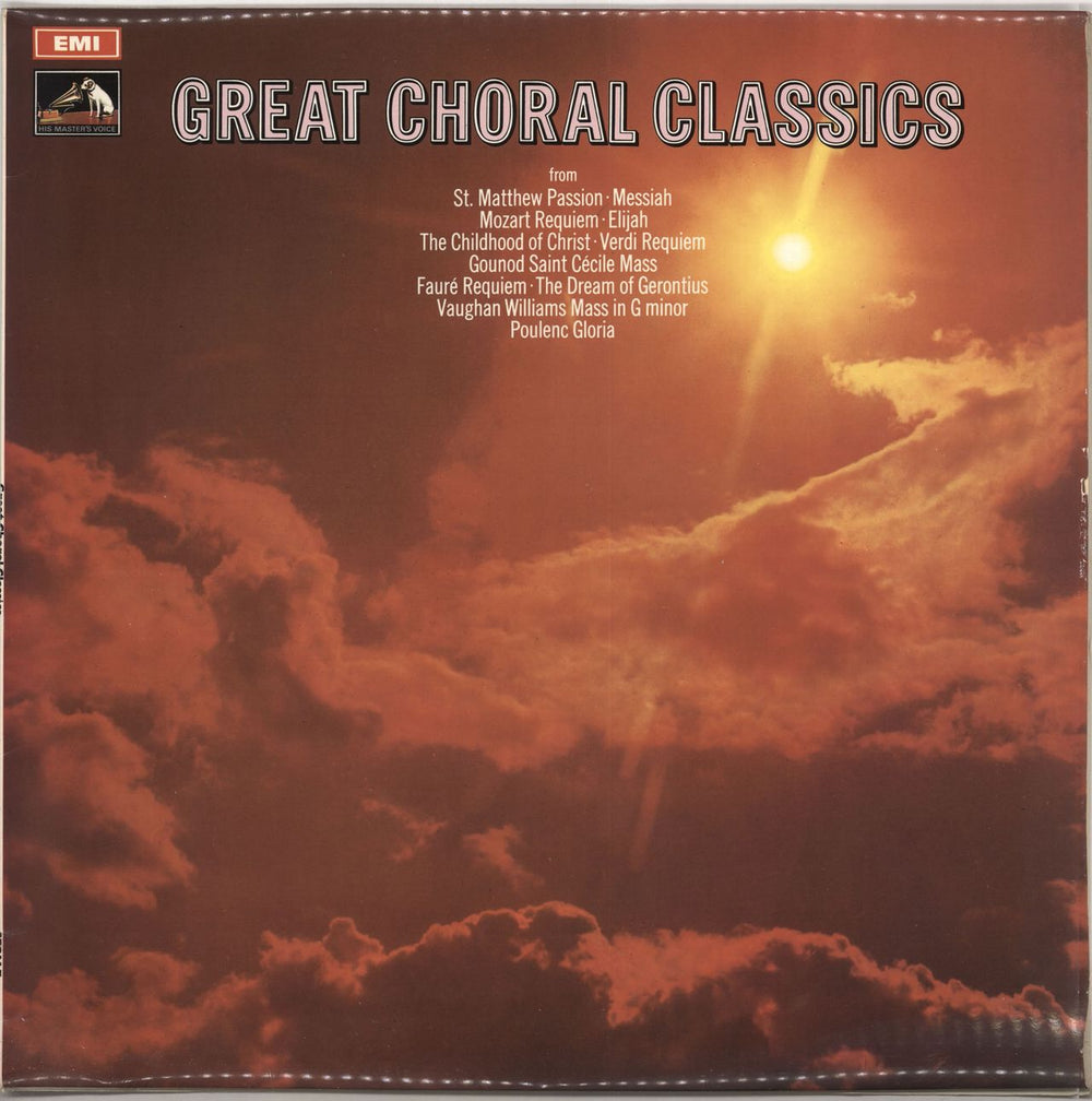 Various-Classical & Orchestral Great Choral Classics UK vinyl LP album (LP record) SEOM7