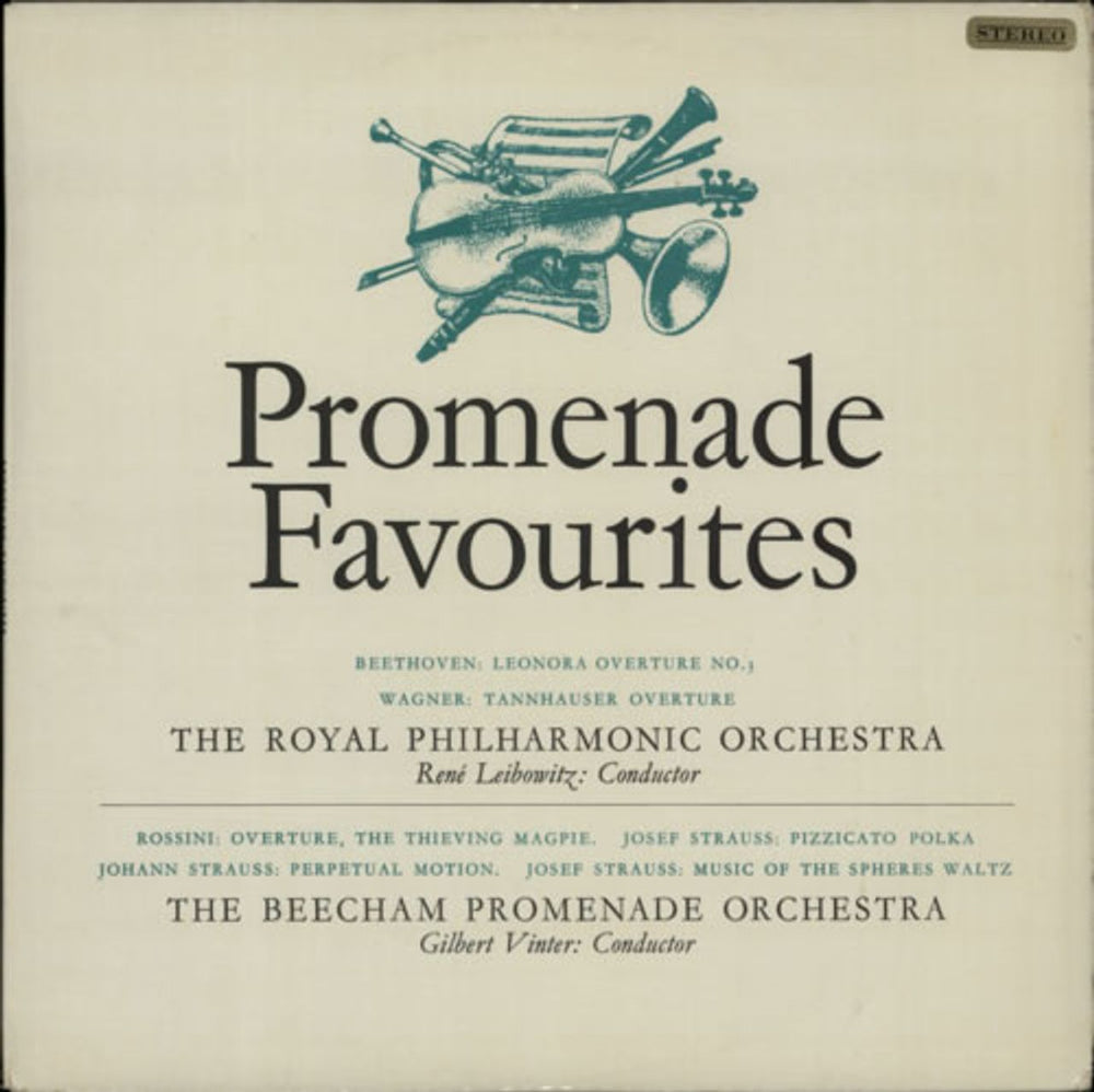 Various-Classical & Orchestral Promenade Favourites UK vinyl LP album (LP record) RDS5013