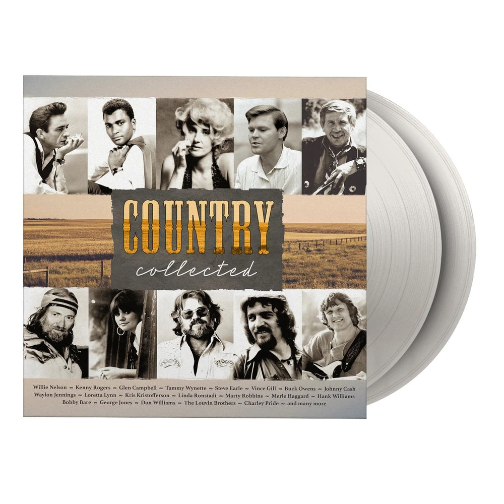 Various-Country Country Collected - Clear Vinyl 180 Gram + Insert UK 2-LP vinyl record set (Double LP Album) MOVLP3602