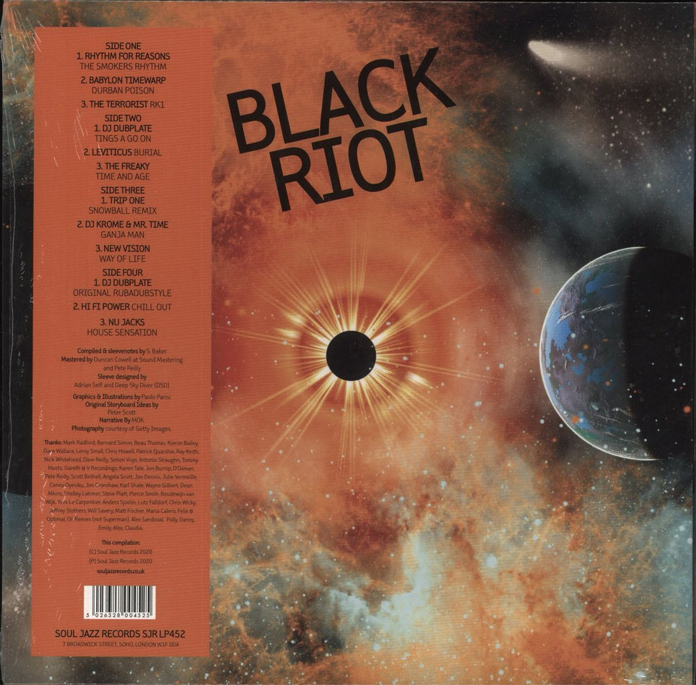 Various-Drum & Bass Jungle Black Riot - Early Jungle, Rave And Hardcore UK 2-LP vinyl record set (Double LP Album) 5026328004525