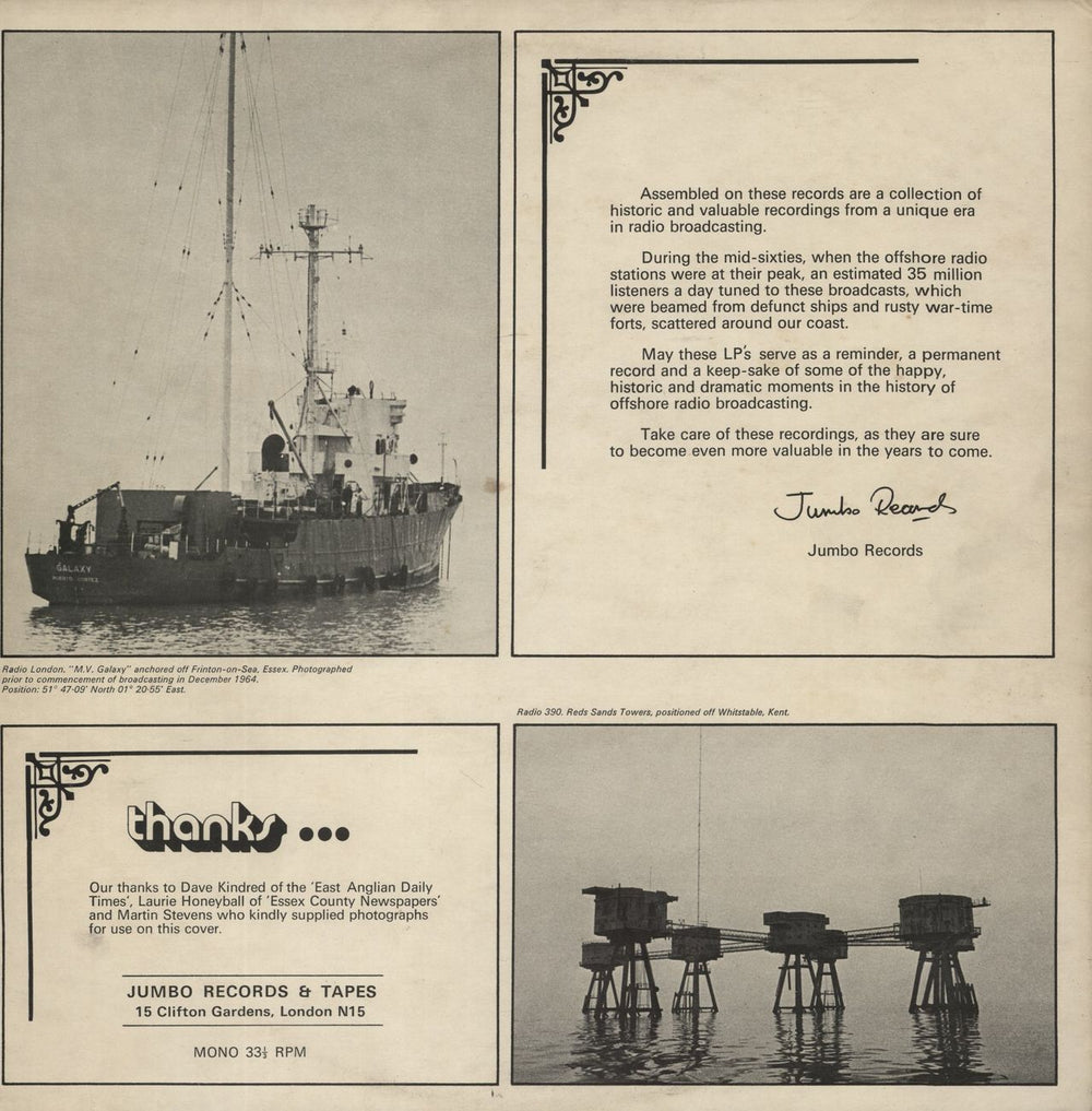 Various-Film, Radio, Theatre & TV 10 Years Of Offshore Radio - EX UK 2-LP vinyl record set (Double LP Album)