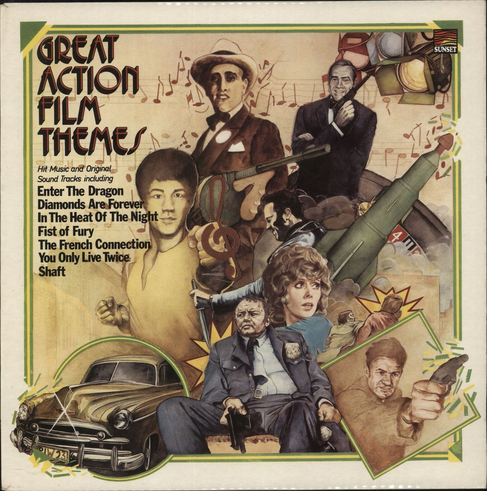 Various-Film, Radio, Theatre & TV Great Action Film Themes UK vinyl LP album (LP record) SLS50366