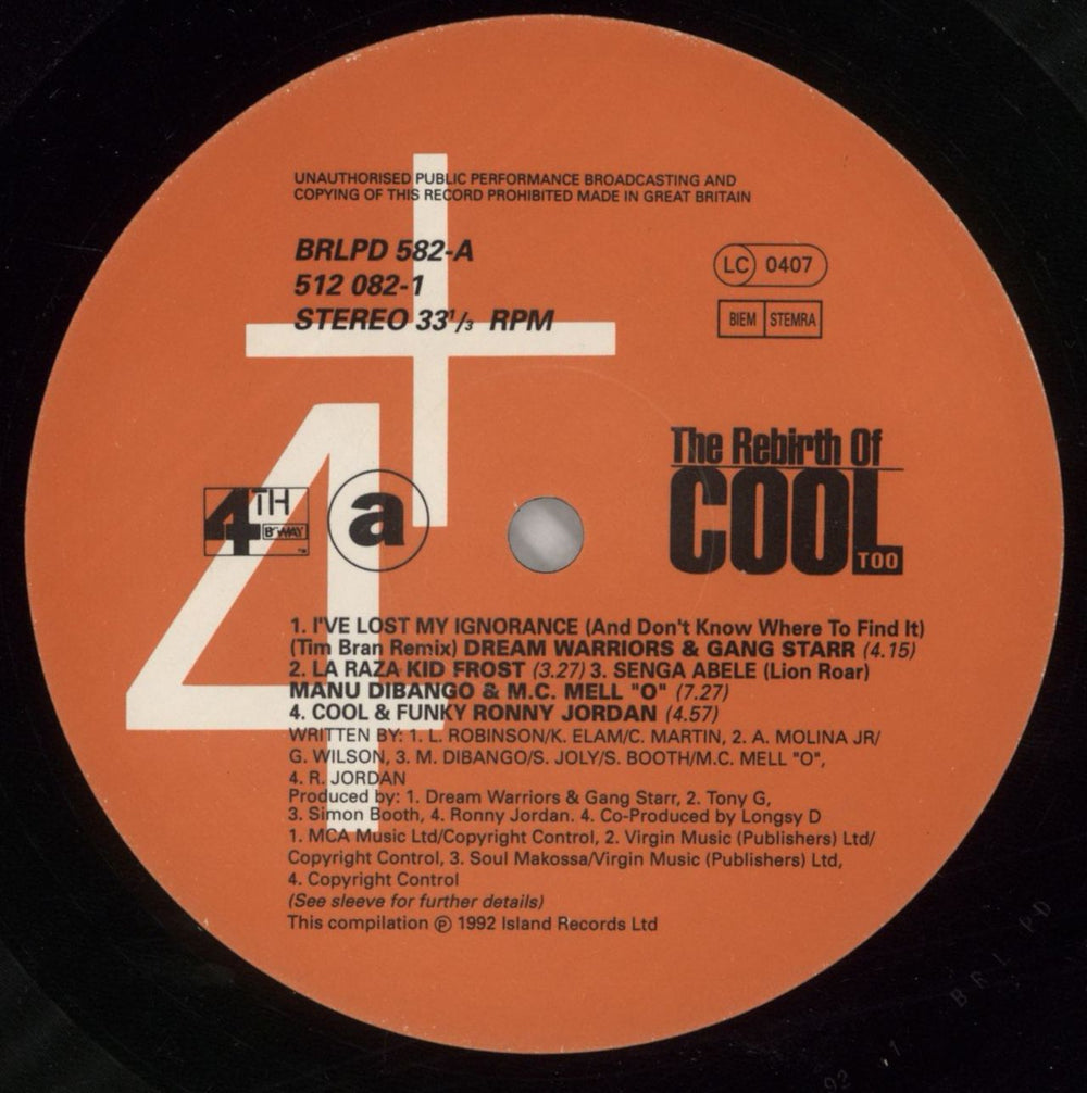 Various-Hip Hop & Rap The Rebirth Of Cool Too UK 2-LP vinyl record set (Double LP Album) VB62LTH814984