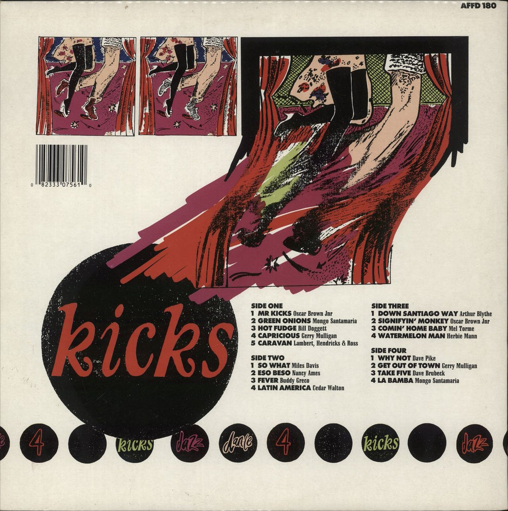 Various-Jazz Baz Fe Jazz Presents Jazz Dance 4 - Kicks! UK 2-LP vinyl record set (Double LP Album) 082333075610