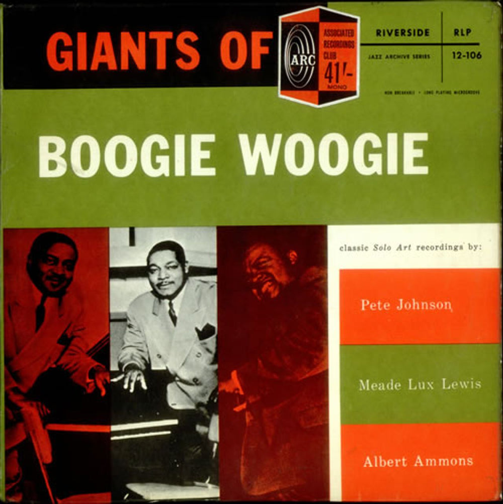 Various-Jazz Giants Of Boogie Woogie UK vinyl LP album (LP record) RLP12-106