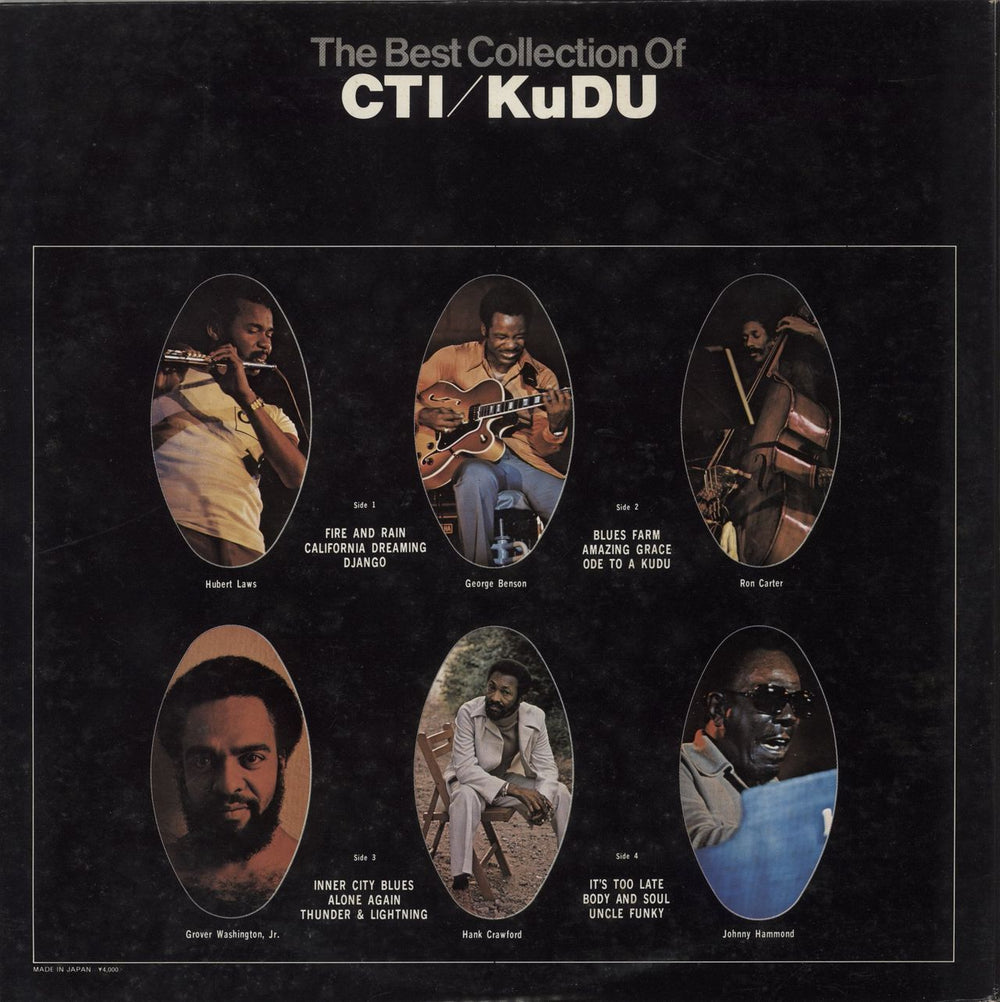 Various-Jazz The Best Collection Of CTI/KuDU Japanese Promo 2-LP vinyl record set (Double LP Album)