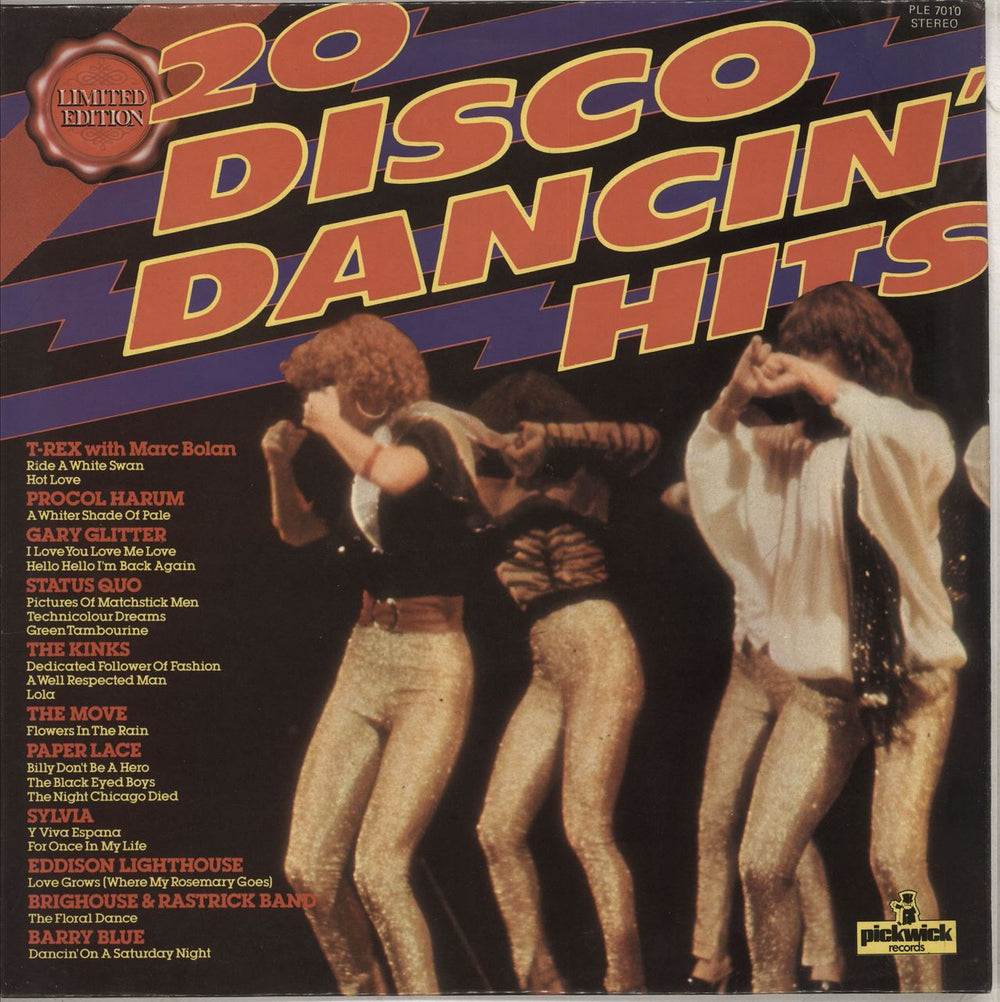 Various-Pop 20 Disco Dancin' Hits UK vinyl LP album (LP record) PLE7010