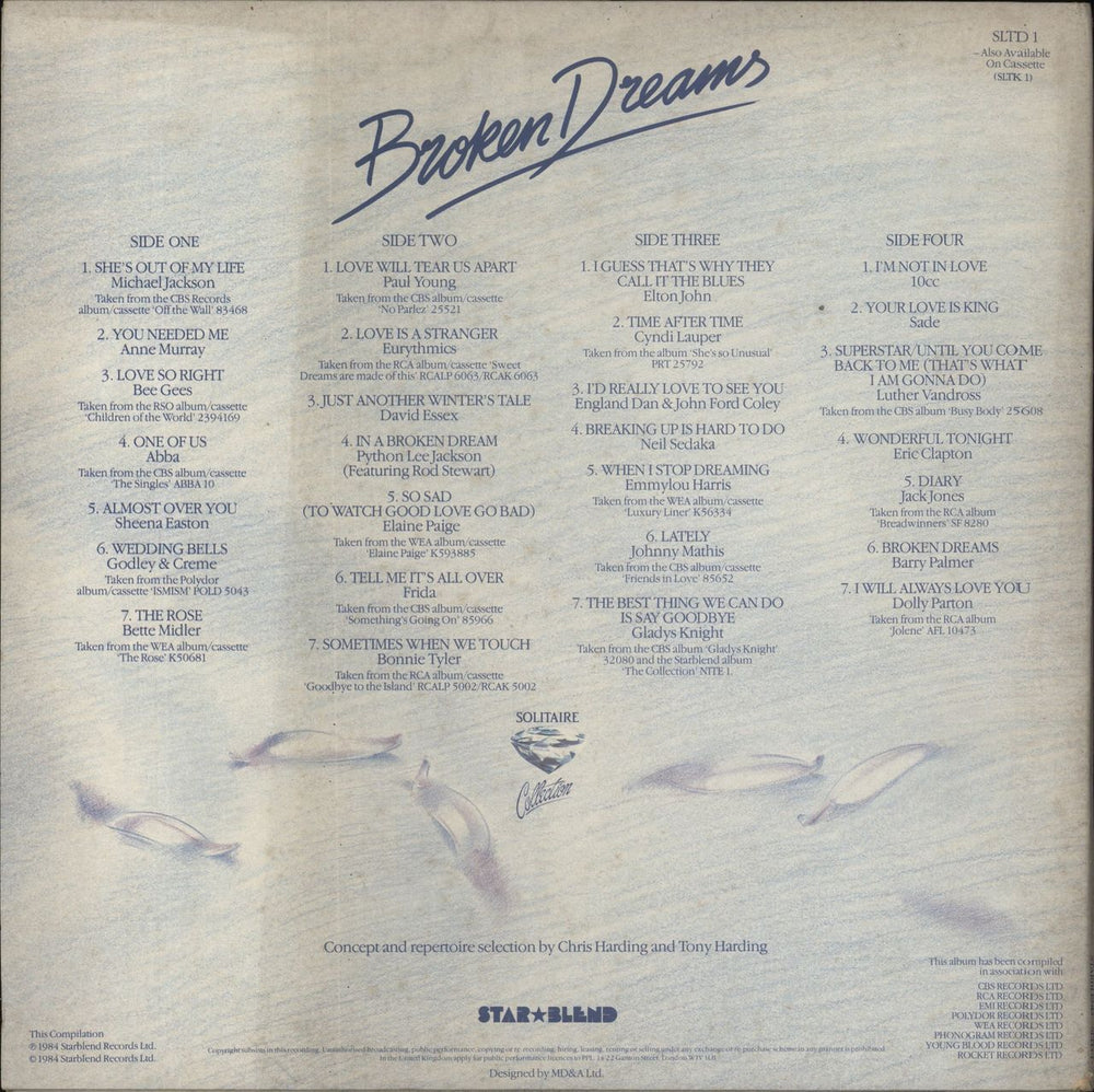 Various-Pop Broken Dreams UK 2-LP vinyl record set (Double LP Album)