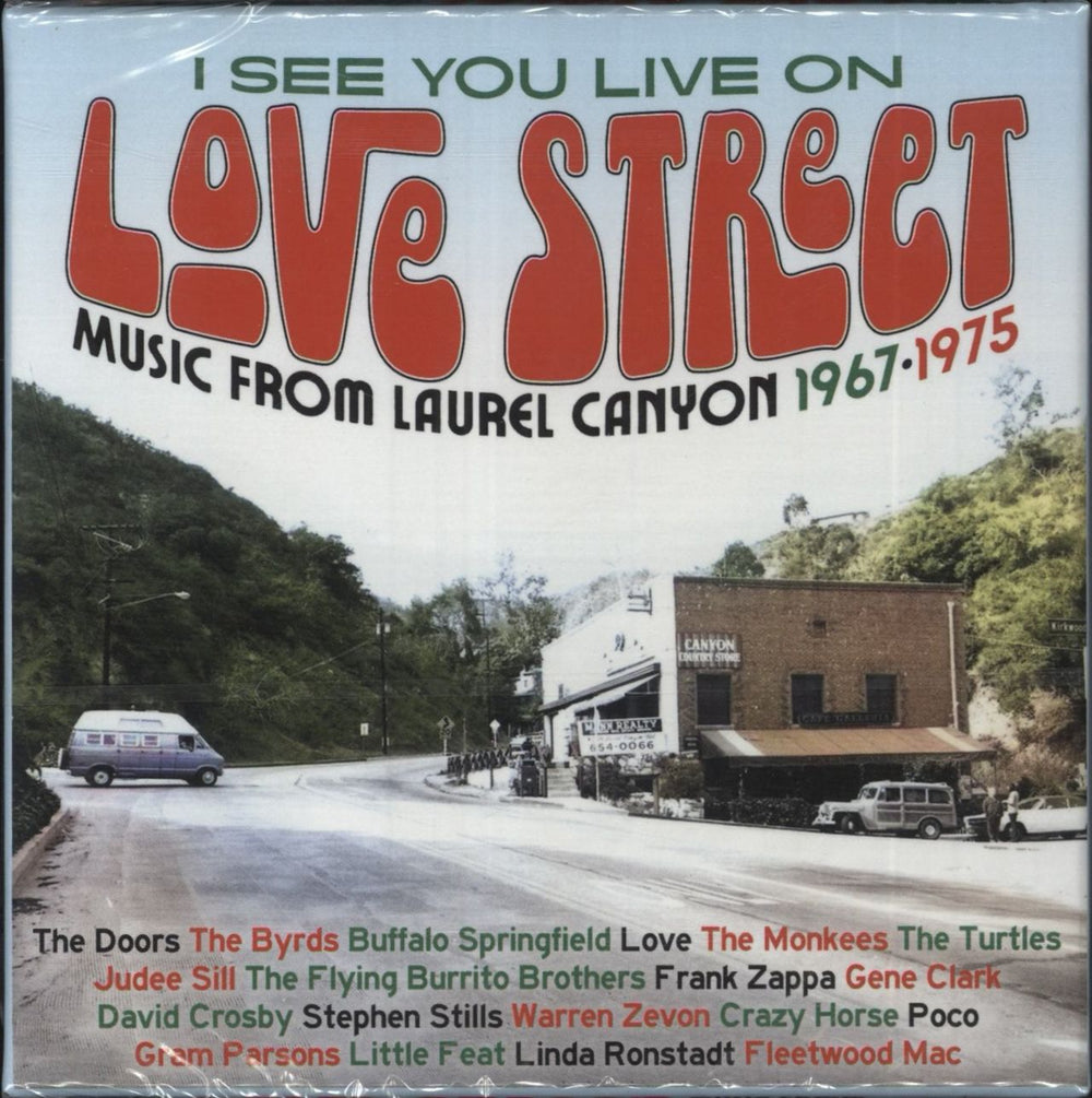 Various-Prog & Psych I See You Live On Love Street (Music From Laurel Canyon 1967-1975) UK 3-CD album set (Triple CD) CRSEG3BOX143