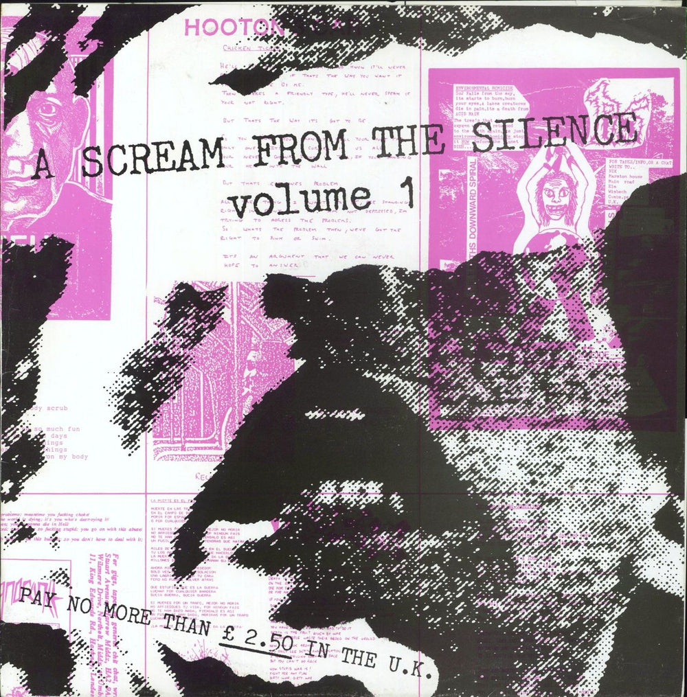 Various-Punk & New Wave A Scream From The Silence Volume 1 UK vinyl LP album (LP record) TUNE26