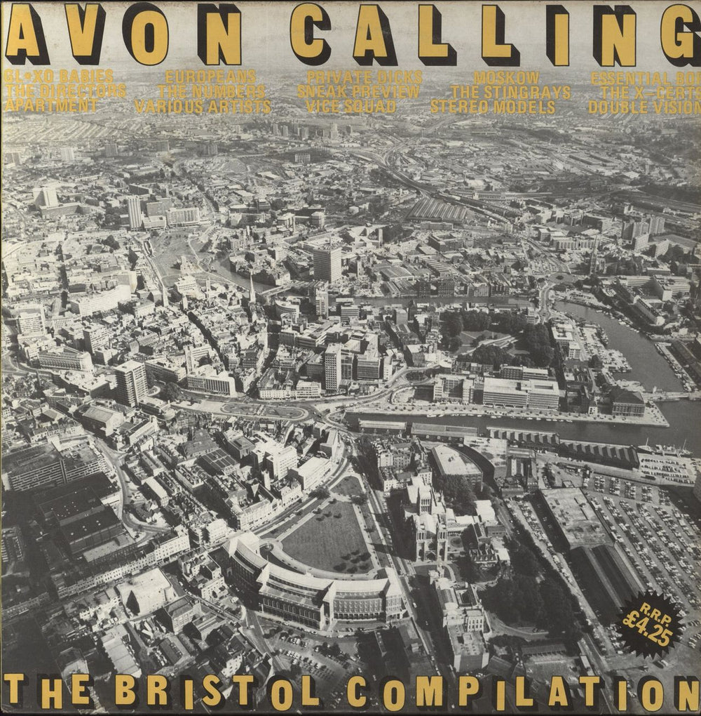 Various-Punk & New Wave Avon Calling - The Bristol Compilation + Poster UK vinyl LP album (LP record) HB1