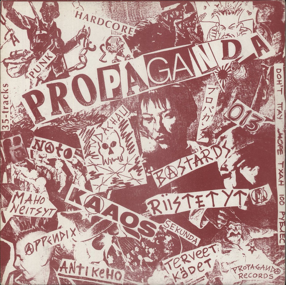 Various-Punk & New Wave Propaganda - Russia Bombs Finland - Red Vinyl German vinyl LP album (LP record) PRO-005