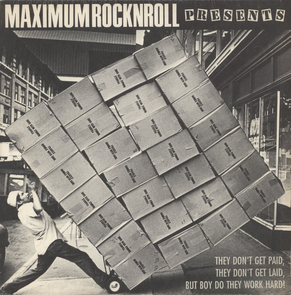 Various-Punk & New Wave They Don't Get Paid, They Don't Get Laid, But Boy Do They Work Hard! US vinyl LP album (LP record) MRRNO.4