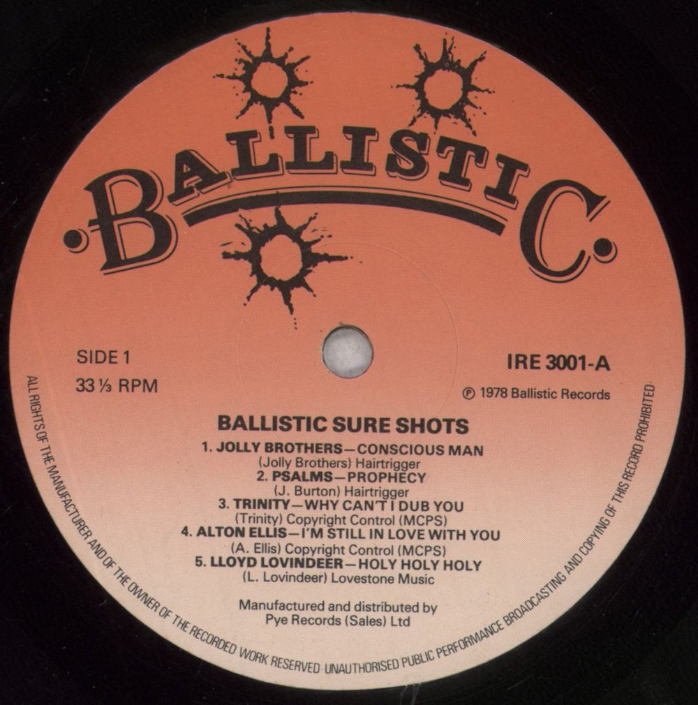 Various-Reggae & Ska Ballistic Sure Shots UK vinyl LP album (LP record) V-ALPBA848457