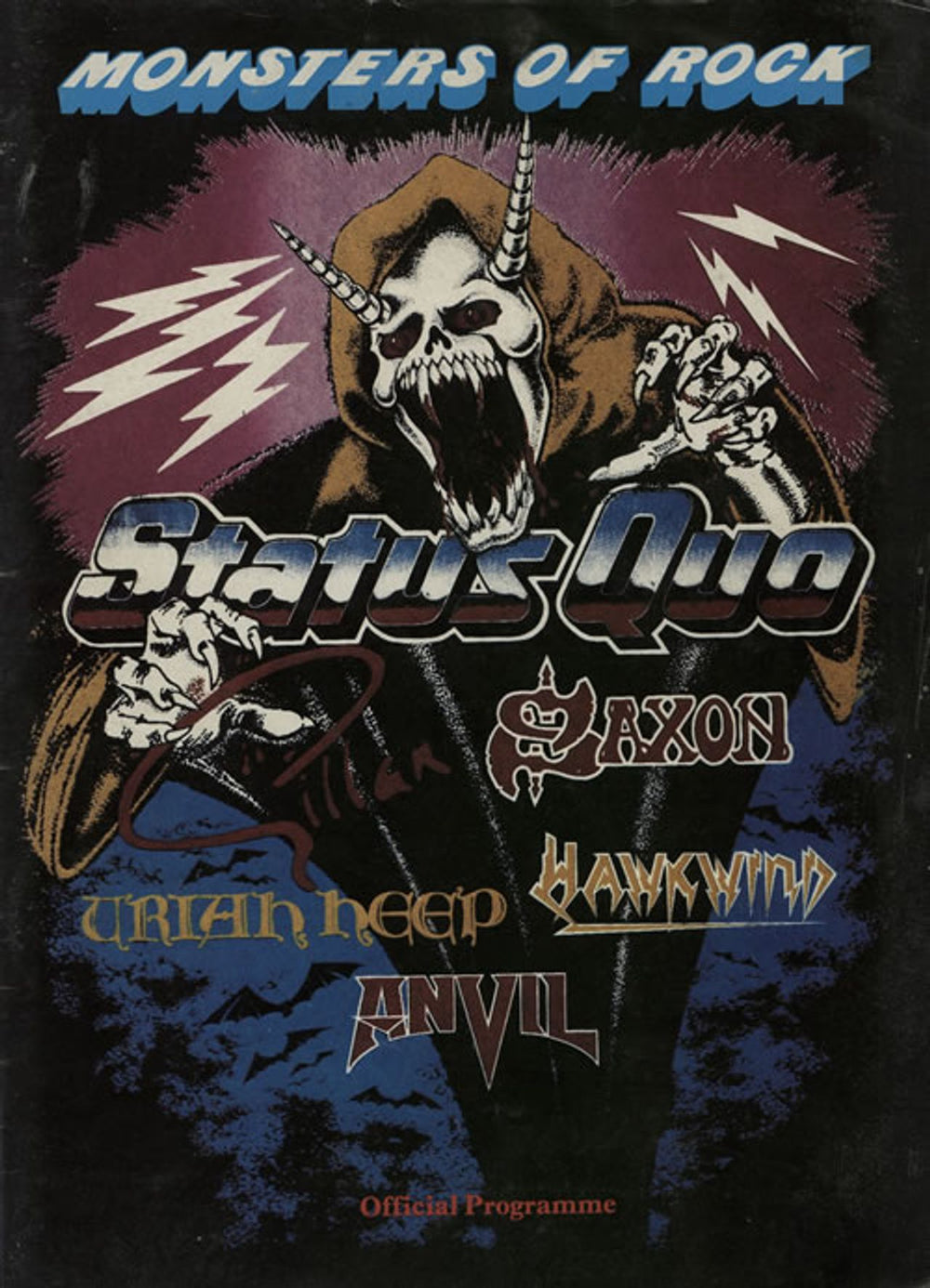 Various-Rock & Metal Monsters Of Rock + Ticket / EX UK tour programme PROGRAMME + TICKET