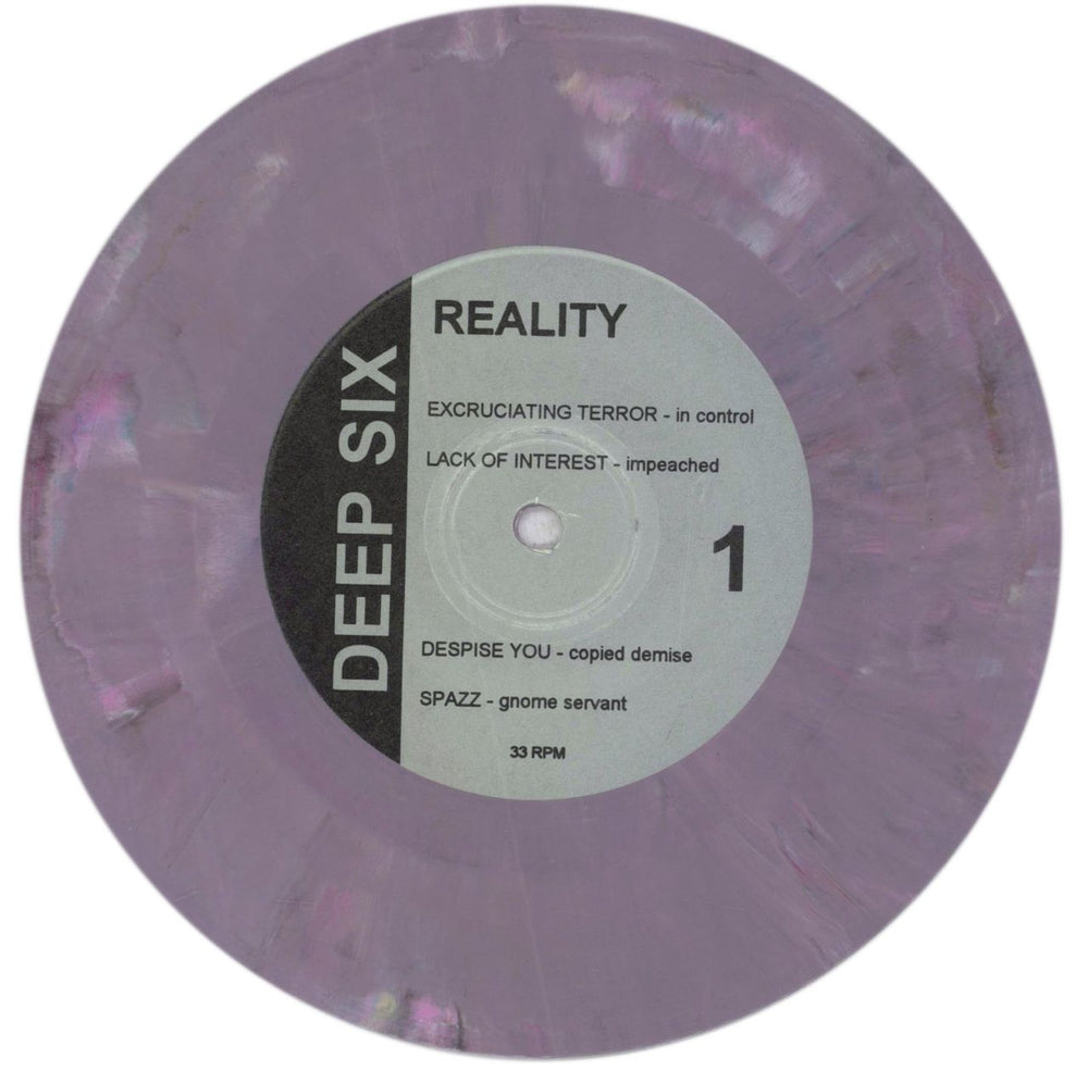 Various-Rock & Metal Reality - Purple Marble Vinyl US 7" vinyl single (7 inch record / 45) RVA07RE842812